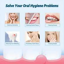 1pc Manual Portable Handheld Tooth Cleaner, Water Flosser Oral Irrigator Withtongue Scraper And Dental Floss, Nasal Irrigator, Dental Flossers For Home Oral Care, For Daily Oral Hygiene And Travel Use, A Thoughtful Gift For Festive Gift Exchanges!