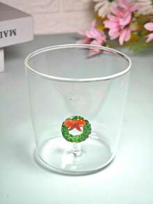 1-2pcs 300ml 3D Animal & Plant Decor Glass Cup, Christmas Decorative Coffee Mug. Suitable For Coffee, Tea, Wine, Hot Or Cold Drinks. Unique Christmas, Birthday Or Valentine's Day Gift. - Multicolor - View 17