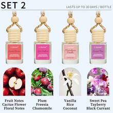 AIR FUSION 4 Pack Hanging Car Air Freshener & Diffuser | 120-Day Long-Lasting Fragrance | 17 Fragrances All Ages - bộ 2 (gói 4) - Xem 2