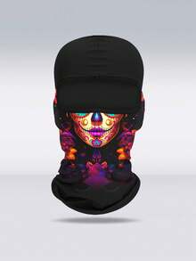 1件装男女通用透气骑行面罩，动漫图案脖套，轻盈冰丝摩托车头巾，适合夏季户外运动、钓鱼等场合，防晒面罩 - 彩色 - 查看 11