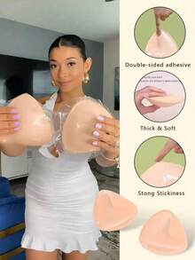 2 szt. dwustronnych samoprzylepnych wkładek do biustonosza push-up - wielokrotnego użytku samoprzylepne wkładki do biustonosza z wkładkami - samoprzylepne wkładki do sukienek, bikini, wkładki do biustonosza, dwustronne samoprzylepne wkładki do biustonosza, samoprzylepny biustonosz samoprzylepny, samoprzylepny biustonosz samoprzylepny, komplet bielizny samoprzylepny biustonosz push-up, samoprzylepny biustonosz push-up, samoprzylepne wkładki do biustu, wkładki do klatki piersiowej, samoprzylepne wkładki - Morela - Zobacz 5