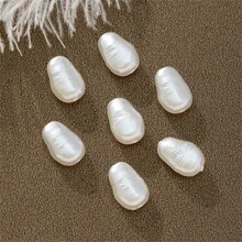 60pcs Baroque Asymmetrical Shaped Beads For DIY Necklace And Bracelet, Fashion Jewelry Making Accessories, Plastic Material, Beading Supplies|Diverse Bead Shapes| Plastic Beads, Bead Accessories