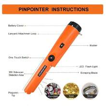 Handheld Metal Detector With Precise Locating Function - Suitable For Detecting Coins, Gold, Etc. - Durable - Orange - View 5