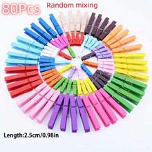 10/30/50/80/100/150/200Pcs Mini Clothes Peg, Small Wooden Clothes Peg, Clothes Peg For Drying Clothes, Clothes Peg For DIY Photo Craft Projects