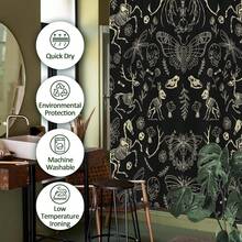 1 件万圣节黑金哥特骷髅浴帘，怪异哥特式骷髅浴室浴帘，有趣的西部女巫防水涤纶面料浴帘装饰浴室装饰 - 樣式1 - 查看 3