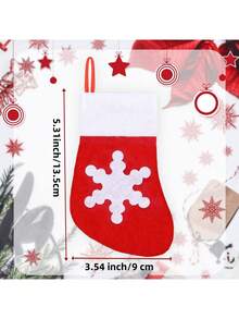 12 Pcs Christmas Fork And Knife Set-Christmas Decoration Dining Table Kitchen Decor ,Stockings Cutlery Bag,Christmas Tree Ornaments Snowflake Tableware Holder Small Christmas Socks Ornaments Spoon Knife Fork Candy Bag , Knife And Fork Holder For Christmas Party, Thanksgiving, And Other Festive Occasions,Christmas Home Decor,Christmas Gifts,Christmas Decorations Christmas Decorations Home Christmas Gifts Christmas Decor - Multicolor - View 4