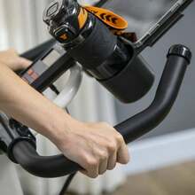 Ergometro, resistenza regolabile, fino a 120 kg, acciaio, L103 x P53 x A100-114 cm, bianco/nero