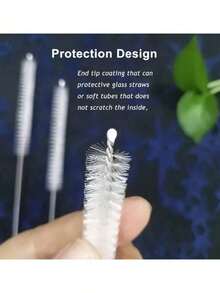 10pcs Efficient Cleaning Straw Brush,Reusable Kitchen Tools