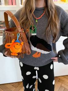 Vivid Style Women's Retro Fashion, Simple Polka Dots, Loose Mixed Colors, Street Commuting Style, Cute Sweater Long Pants,Christmas,Christmas Sweater, New Year