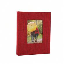 1 album foto cu copertă de in, 6 buc., 72 de buzunare, design glisant pentru protejarea fotografiilor