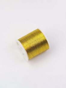Metal Wire Embroidery Thread, Silver & Gold Metallic Embroidery Floss, Polyester Sewing Thread Spool For Embroidery - Multicolor - View 5