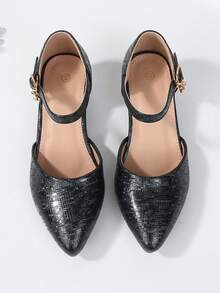 Giày đế mềm mới năm 2026, giày cao gót mũi nhọn thời trang dành cho tuổi teen, thích hợp cho các bữa tiệc ngoài trời, mùa xuân thu, mọi mùa, phù hợp cho nữ sinh. - màu đen - Xem 13