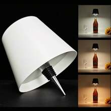 USB Rechargeable Lamp With Touch Control, 3 Color Temperatures And Dimmable, Suitable For Wine/Beer Bottles, Wireless Creative LED Light For Living Room/Hotel/Restaurant/Bar/Club