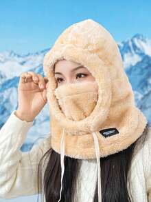 1 chiếc mặt nạ trượt tuyết Balaclava giữ ấm cổ mùa đông, mũ len che tai chống gió khi đạp xe ngoài trời, thích hợp làm quà tặng ngày lễ cho bạn bè và các cặp đôi ấm áp mùa đông - Nhiều màu - Xem 4