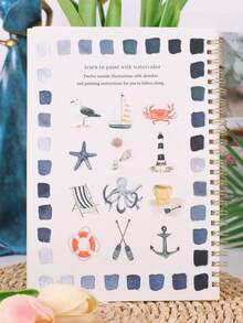 1 PC Sổ tay màu nước, Sổ tay màu nước hoa bó hoa cho người mới bắt đầu, Quà tặng cho người yêu hội họa, Sổ tay màu nước giải trí hàng ngày 5 lựa chọn khác nhau - Sách màu nước - Xem 5