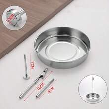 New Adjustable Multi-Section Height Multi-Function Strong Magnetic Mosquito Coil Sandalwood Incense Holder With Tray, For Home And Outdoor Use - Silver - View 7
