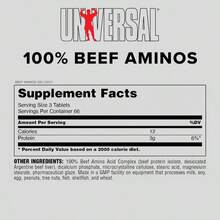 Universal Nutrition - 100% Beef Aminos -3g Of Beef Protein Isolate For Recovery And Growth - 400 Tabs - Flavor NameA - 查看 3