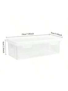 1pc Minimalist Transparent Cable Management Box, Compact & Elegant Cable Organizer Box, Dust-Proof & Waterproof Desktop Cord Holder - Clear - View 13