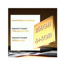 Realme C61 Unlocked Cellphone 6GB+128GB/8GB+256GB Global Version, 4G LTE, Andriod 14 Smartphone, 50MP AI Camera Mobile Phone 7.89mm Ultra Slim Design With 5000mAh Massive Battery - Gold - View 3