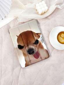 1pc Funny Dog Pattern Tablet Protective, Compatible With 10.2, Pro 11 2021/2020/10th G, 4/5/6, Tab A8 10.5 2022, Matepad 10.4, Tab, With Pcil Slot, Shockproof, Tablet Stand Cover.Accessories. - 彩色 - 查看 4