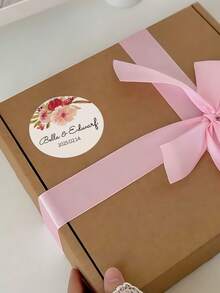 1-120 piezas Pegatinas de boda personalizadas, etiquetas de recuerdo personalizadas, pegatinas de agradecimiento, pegatinas de recuerdo redondas para regalo de pareja de aniversario, pegatinas holográficas - Multicolor - Ver 7