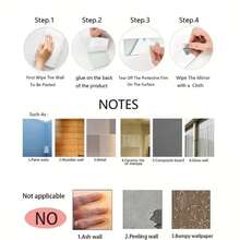 10pcs Self-Adhesive Long Stripe Mirror Wall Stickers, 1.18*13.78 Inches(3*35cm) D Removable, Cut Acrylic Frameless Mirror Decorations For Home Living Room Bedroom DIY Decoration (Silvery/Golden/Black)