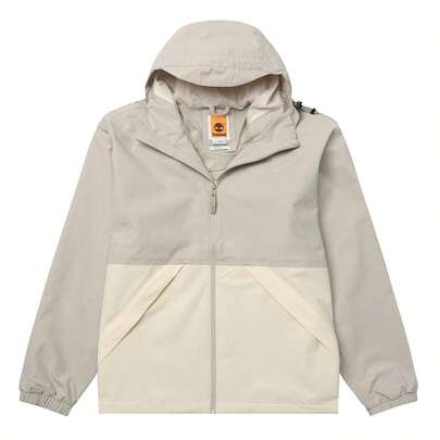 Timberland Áo khoác nam có mũ, dây rút điều chỉnh, kiểu dáng thoải mái, thích hợp mặc hàng ngày và đi du lịch ngoài trời, A69PUA0I