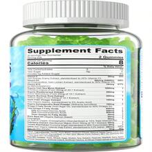 Gomitas de musgo marino + Omega-3 de algas para adultos, Superalimento orgánico de musgo marino irlandés 15-EN-1 con vitaminas C D3 B12, cúrcuma, bladderwrack, que apoya la energía, el cerebro, el sistema inmunológico, la vitalidad diaria, sin azúcar, 60 unidades - Nombre del sabor B - Ver 8