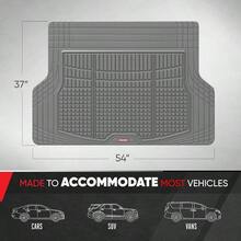 Premium FlexTough All - Cargo Liner U2013 Traction Grips Design, Heavy Duty Trimmable Trunk Liner Car Truck SUV, Black OF - 985 - BK - Gray - View 3