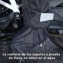 Impermeable Motociclista Reflejante con Capucha, Alta Calidad Chubasquero  Reflectante para Mujer y Hombre, Conjunto de Impermeables para Moto con Cubrezapatos - Grande + Rojo - Ver 5