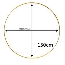 1 Set Elegant Round Balloon Arch Frame, Round Arch Backdrop Frame, Floral Balloon Arch Frame, Gold Metal Arch Backdrop, Excluding Balloons, No Power Connection Required, Assembly Needed, Suitable For Halloween, Autumn, Birthday, Christmas, Bridesmaid Gift, Party, Room Decor