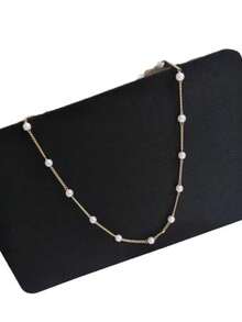 1pc Minimalist Fashion Faux Pearl Collarbone Extension Chain For Women