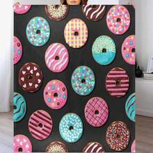 QUGRL Donut Pattern Throw Blanket For Couch 50x60 Inches Soft Cozy Custom Blanket Lightweight Flannel Fleece Blankets Warm Fuzzy Blankets & Throws For Bed Sofa ChairQUGRL Ear Of Malt Corn Wheat Throw Blanket Soft Cozy Flannel Fleece Blankets 60x90 Inches Decorative Lightweight Warm Fuzzy Blankets & Throws For Couch Bed Sofa ChairQUGRL Evil Seeing Eye Throw Blanket For Couch 50x60 Inches Soft Cozy Custom Blanket Lightweight Flannel Fleece Blankets Warm Fuzzy Blankets & Throws For Bed Sofa ChairQUGRL Food Hamburg Throw Blanket Hot Dog Pizza Soft Cozy Flannel Fleece Blankets 60x90 Inches Decorative Lightweight Warm Fuzzy Blankets & Throws For Couch Bed Sofa ChairQUGRL Fruit Vegetable Pattern Throw Blanket Cute Funny Colorful Soft Cozy Flannel Fleece Blankets 60x90 Inches Decorative Lightweight Warm Fuzzy Blankets & Throws For Couch Bed Sofa Chair - White - View 1