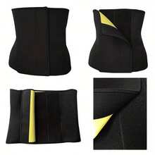 1 buc Centură sport pentru femei, Centură de antrenament pentru talie, Centură de saună, Sutien sport de compresie, Echipament de fitness abdominal, Centură abdominală cu cârlig și buclă pentru arderea grăsimilor