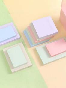 500pcs/400pcs/50pcs Colored Sticky Notes, Suitable For Work, Study, Leaving Messages, And Taking Notes. Students Use Sticky Note Paper With Small Tags, Strong Adhesion, Solid Color Office Message Notes Self-Adhesive, Multiple Colors To Choose From,Back To School.