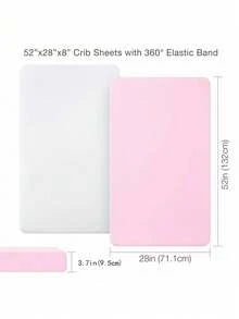 Baby Waterproof Mattress Protector Cover, Soft & Breathable Washable Crib Fitted Sheet, Infant Mattress Pad Cover - Multicolor - View 7