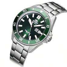 Orient Herren Automatik-Mechanikuhr im japanischen Stil, Herren Lässig-Uhr mit Leuchtanzeige und Wochenanzeige