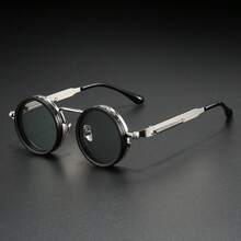 Gafas de sol ajustables ND9 para hombres, con estuche de espejo incluido de forma gratuita. Gafas de sol para pesca y conducción con doble filtro, gafas de sol sólidas de color vintage personalizadas para viajes de negocios - Multicolor - Ver 15