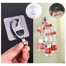 10-50 piezas (2.36 pulgadas/6 cm) Cinta adhesiva transparente cuadrada de doble cara, cinta adhesiva transparente desmontable de uso pesado para colgar en la pared