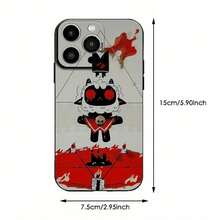 Funda para teléfono sencilla, elegante y moderna con el personaje de dibujos animados del anime Cult of the Lamb, adecuada para iPhone 16/15/14/13/12/11 Pro Max. - Colores mixtos - Ver 3