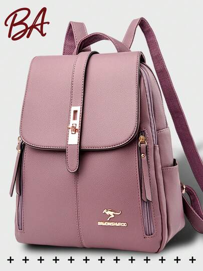 Anti-Theft PU Leather Backpack, Women's Wallet, Multi-Function Fashion Daily Bag, Multi-Pocket Lightweight Travel Bag, Large Capacity Minimalist Backpack, Convenient Backpack, Suitable For Students, Nurses, Teachers, Business People, Travel, Business, Commuting, Shopping, Office, Dating, Hiking, Training, Work, Birthday Gift, Holiday Gift, Backpack