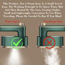 OBOVAY 1pc Mini Handheld Garment Steamer, 3-In-1 Portable Folding Travel Iron With Swivel Nozzle, 220V/240V EU Plug, Deep Wrinkle Removal, Battery-Free