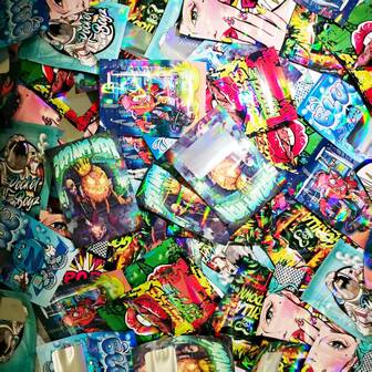 100pcs Resealable Zip Lock Mylar Bags,Transparent Window Food Storage Bags,Candy Bags,Gummy Bags,Aluminum Foil Bags,Party Gift Packaging Bags,Pack Holographic Resealable Bag Zipper Food Storage Aluminium Foil Mylar Smell Proof Plastic Bag Plastic Flat Packaging Pouch For Party Favor Food Candy Jewelry Lip Gloss