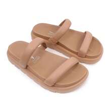 Women's Vizzano Half-Calf Flip-Flops - Beige - View 2