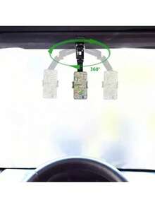 1个可旋转伸缩车载手机支架，360度旋转，适用于后视镜 - 彩色 - 查看 5