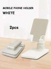 Adjustable & Foldable Ergonomic Polycarbonate Phone Stand, Suitable For Daily Office Use, Sturdy & Portable, Multi-Angle Viewing, Can Also Be Used As Pencil Case, Pencil Bag, Backpack, Back-To-School Essential,Stationery - Multicolor - View 16