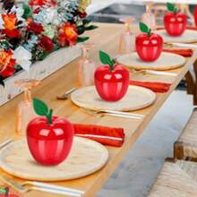 1pc/10pcs Apple Container Packaging Box, Valentine's Day Apple Container, Teacher's Gift Bulk, Back To School Packaging Box, Birthday Party Apple Decor, Suitable For Holidays, Christmas, Wedding, Birthday Party, Gift Packaging Box, Graduation Party, Mother's Day, New Year, Thanksgiving, Teacher's Day, Christmas Decoration, Christmas Eve, Christmas - Red - View 2