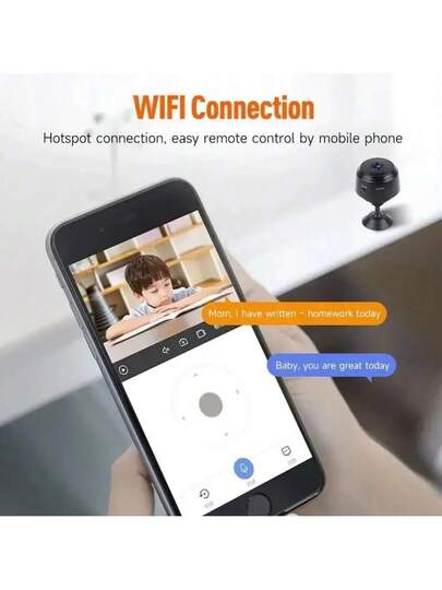 2.4G Wireless WiFi IP Camera, A9 Slimme Home Security Remote Monitoring Mobile App Remote, Nanny Cam view 5