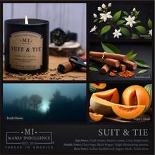 Winters Edge - Velas perfumadas para hombres, mecha de madera de 15 onzas, cera de mezcla de soja premium, quemaduras de 60 horas, velas perfumadas para el hogar, fabricadas en los - Traje y corbata - Ver 3