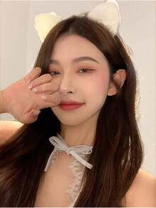 1/3 szt. opaska na głowę z uroczymi, futrzanymi uszami kota, krótka, pluszowa, modna obręcz do włosów, puszyste, czarno-białe, lamparcice, opaski do włosów cosplay, akcesoria do włosów na imprezę i do codziennego użytku, element na głowę,